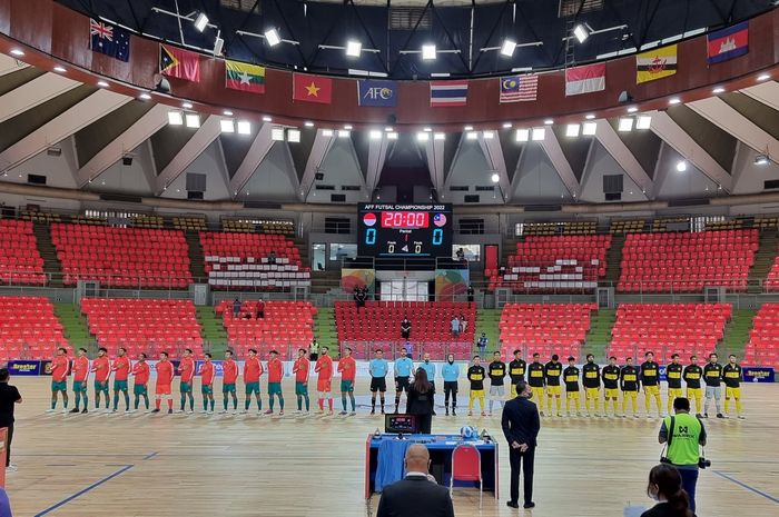 Timnas Futsal Indonesia menghadapi Malaysia dalam laga kedua Grup A Piala AFF Futsal 2022, Senin (4/4/2022) sore WIB.