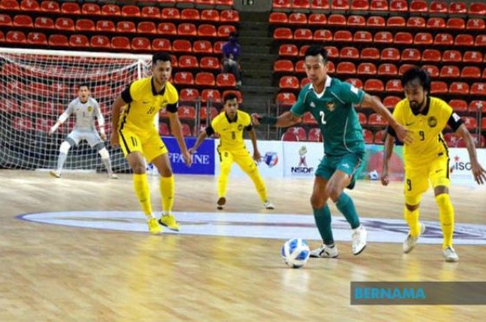 Timnas Futsal Indonesia menghadapi Malaysia dalam laga kedua Grup A Piala AFF Futsal 2022, Senin (4/4/2022) sore WIB.