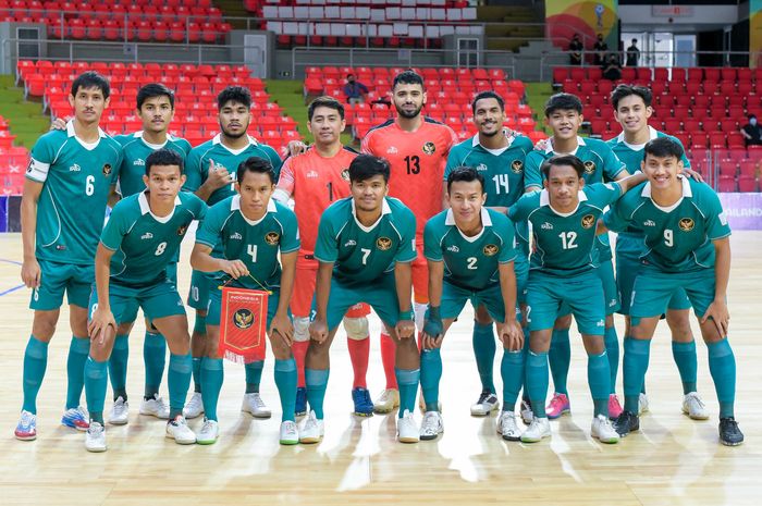 Skuad Timnas Futsal Indonesia dalam ajang Piala AFF Futsal 2022. 