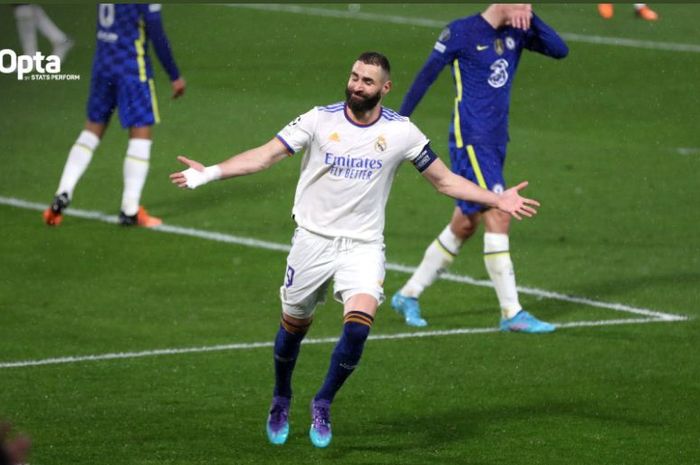 Gol ketiga Benzema ke gawang Chelsea tercipta karena keberaniannya dan terjadi hanya dalam waktu 12 detik.