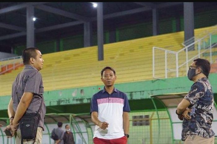PSM Makassar turunkan tim khusus untuk mengukur kondisi Stadion Gelora Bj Habibie, Kota Parepare, Sabtu (25/9/2021) malam. 