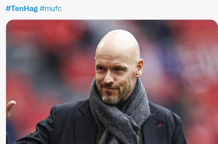 Pelatih Ajax Amsterdam, Erik ten Hag selangkah lagi bergabung Manchester United.