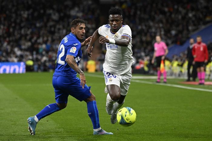 Berkat gol sundulan Casemiro, Real Madrid untuk sementara unggul 1-0 atas Getafe.