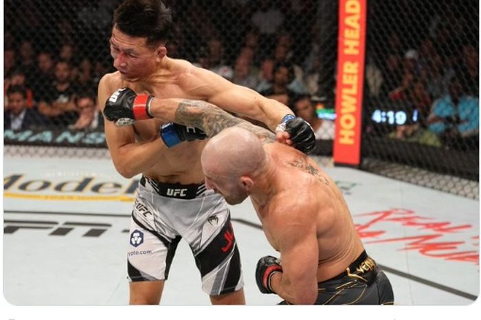 Pertarungan Zombi Korea melawan Alexander Volkanovski di UFC 273, Minggu (10/4/2022) WIB di Jacksonville, Amerika Serikat.