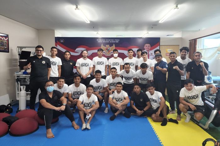 Pemain timnas U-23 Indonesia menjalani pemeriksaan kesehatan di Medical Center PSSI, Senayan, Jakarta, Rabu (13/4/2022).