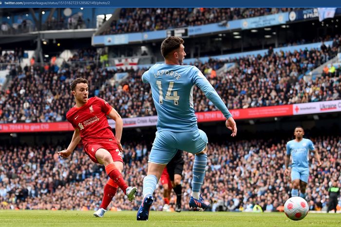 Duel antara Manchester City dan Liverpool di Liga Inggris berkesudahan 2-2.