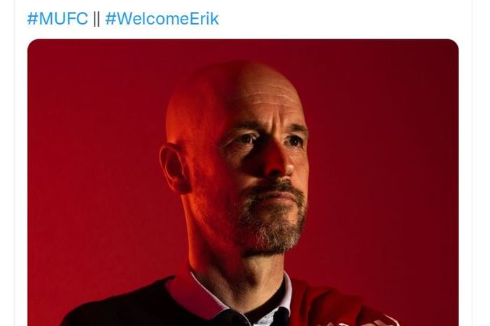 Erik ten Hag diumumkan sebagai pelatih baru Manchester United, Kamis (21/4/2022).