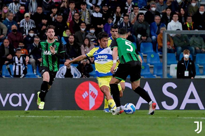 Aksi penyerang Juventus, Paulo Dybala, dalam laga melawan Sassuolo di pekan ke-34 Liga Italia 2021-2022