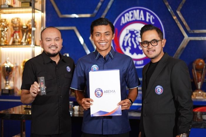 Arema FC memperkenalkan Irsyad Maulana, Rabu (27/4/2022)