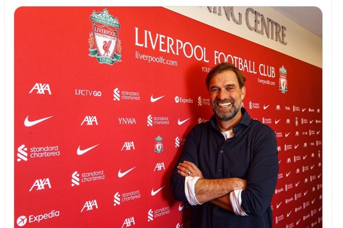 Pelatih Liverpool, Juergen Klopp, resmi memperpanjang kontrak hingga 2026 pada Kamis (28/4/2022)