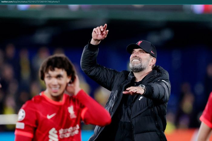 Juergen Klopp sukses mengantarkan Liverpool ke final Liga Champions 2021-2022 usai menyingkirkan Villarreal dengan agregat 5-2.
