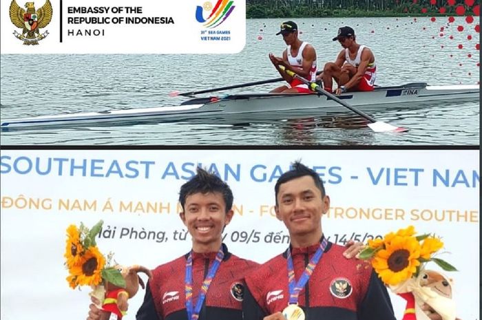 Indonesia meraih medali emas di cabang olahraga dayung nomor rowing