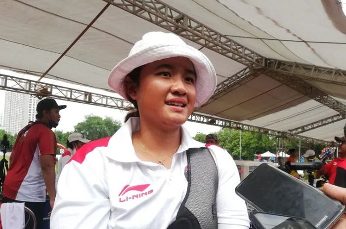 Atlet panahan Indonesia, Rezza Octavia berhasil sumbangkan dua medali emas