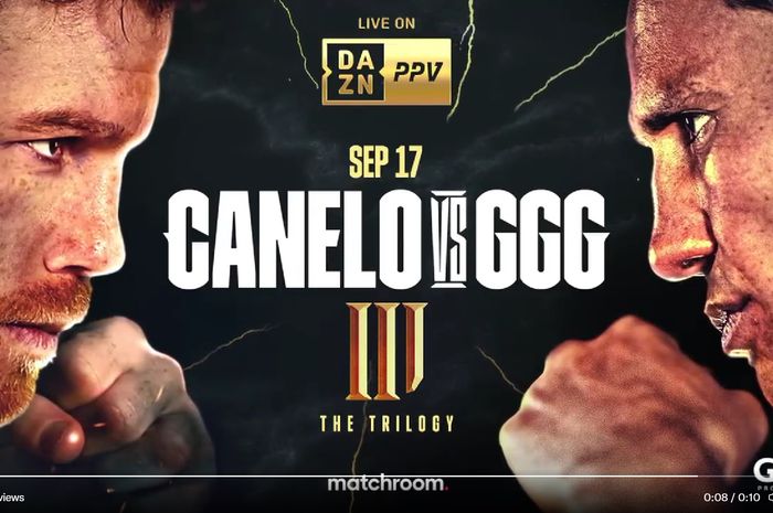 Canelo Alvarez resmi akan melakoni duel trilogi dengan Gennady Golovkin pada 17 September mendatang