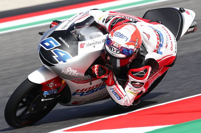 Mario Aji memulai sesi kualfikasi Moto3 Italia 2022 (28/5/2022) dari Q1