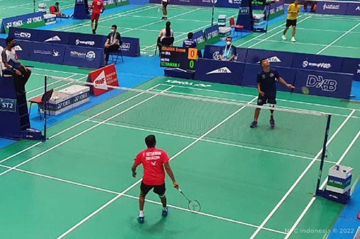 Tim para-bulutangkis Indonesia dalam kejuaraan Fazza Dubai Para Badminton International ke-4 2022