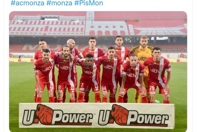 Skuad AC Monza di susunan awal laga menghadapi Pisa dalam final play-off promosi Serie A.