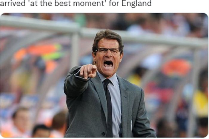Mantan pelatih timnas Inggris, Fabio Capello.