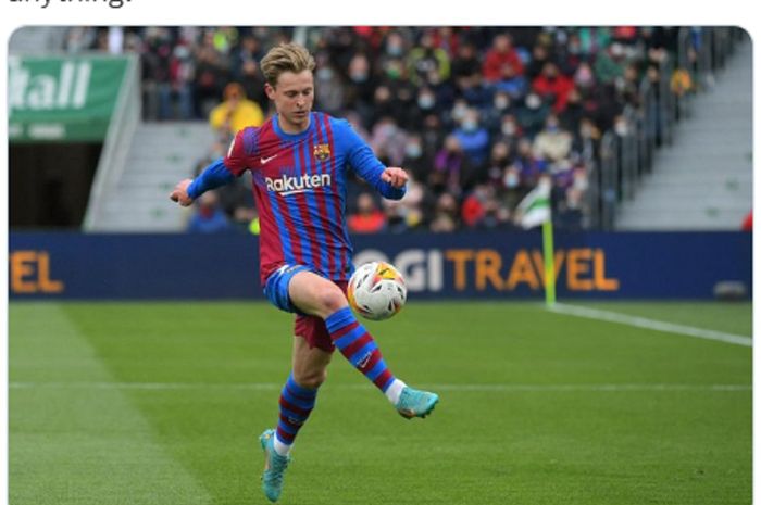 Gelandang Barcelona, Frenkie de Jong.