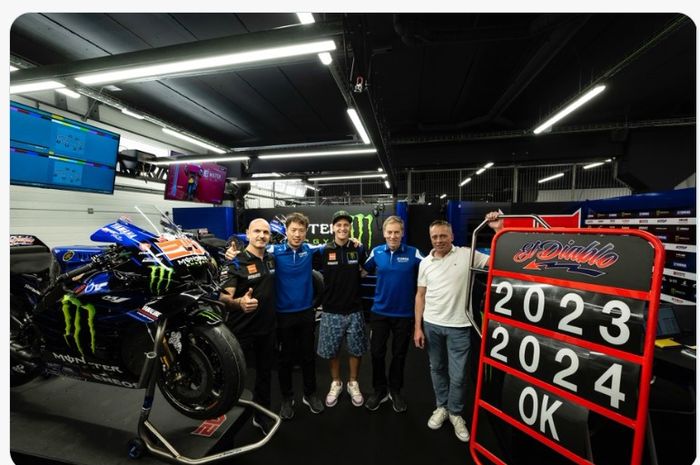 Fabio Quartararo resmi memperpanjang kontraknya di Yamaha sampai MotoGP 2024.