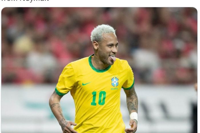 Bintang andalan timnas Brasil, Neymar Junior.