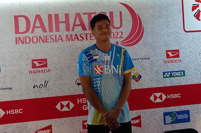 Tunggal putra Indonesia, Chico Aura Dwi Wardoyo, usai melewati babak kualifikasi Indonesia Masters 2020 di Istora Senayan, Jakara, Selasa (7/6/2022).