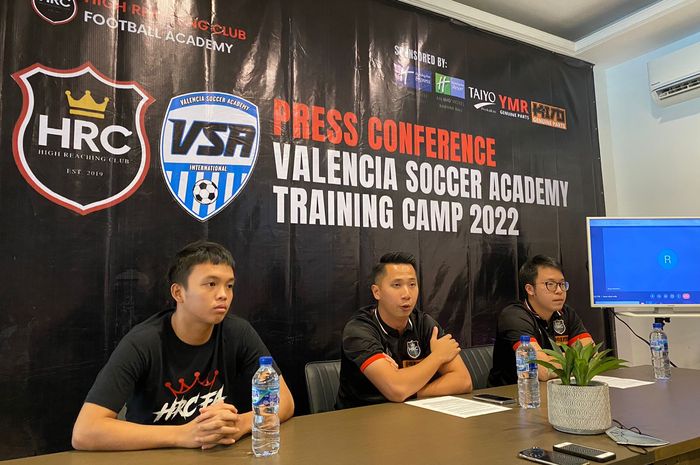 Sesi jumpa pers HRC dam VSA untuk training camp 2022 di Bali