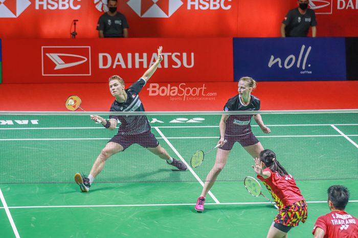 Pasangan ganda campuran Prancis, Thom Gicquel dan Delphine Delrue, menembus babak perempat final Denmark Open 2023
