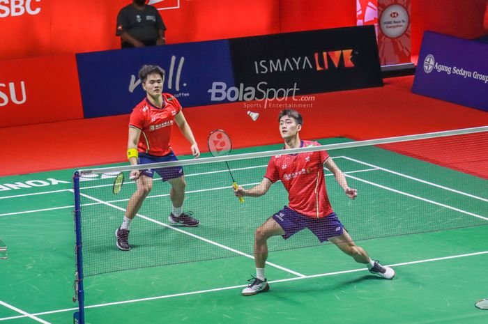 Atlet bulutangkis ganda putra China, Liang Wei Keng dan Wang Chang melaju ke babak kedua Indonesia Open 2023