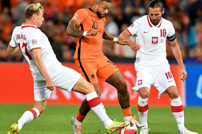 Belanda dan Polandia berbagi angka pada matchday ketiga Liga A Grup 4 UEFA Nations League 2022-2023 setelah bermain 2-2.