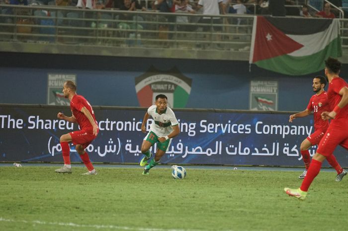 Saddil Ramdani dalam laga timnas Indonesia Vs Yordania di Kualifikasi Piala Asia 2023 grup A, Minggu (12/6/2022) dini hari WIB.