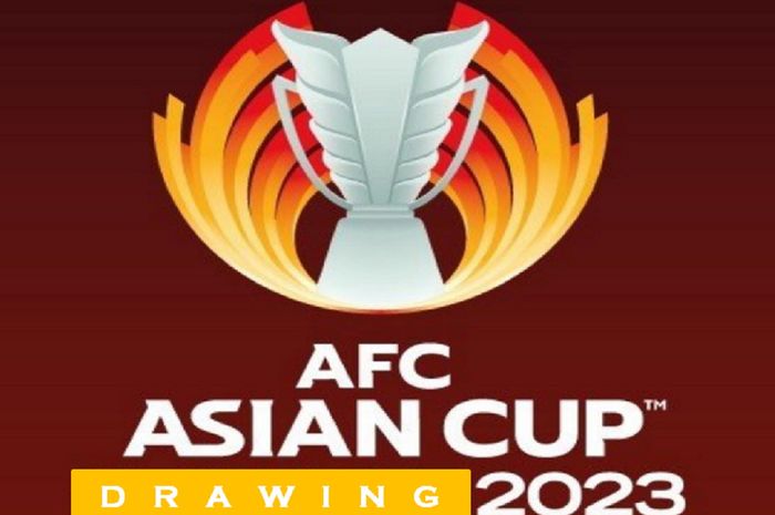 Logo Drawing Piala Asia 2023, ada 24 tim, termasuk Timnas Indonesia, kini menanti drawing Piala Asia 2023.