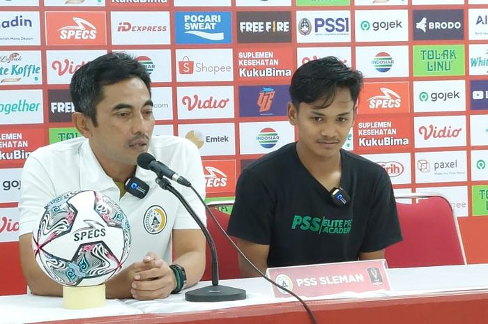 Seto Nurdiantoro usai laga PSS vs Persita di Stadion Manahan, Solo, Kamis (16/6/2022).