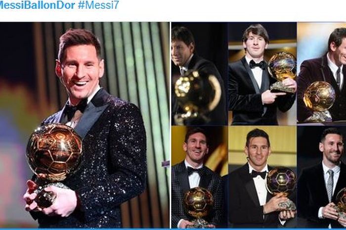 Lionel Messi dan tujug Ballon 
