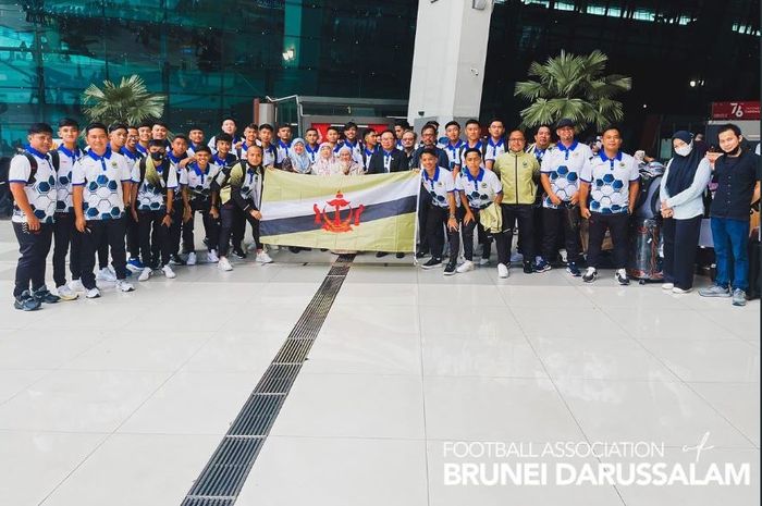 Skuad U-19 Brunei Darussalam sudah tiba di Jakarta, Indonesia, jelang Piala AFF U-19 2022, Jum'at (24/6/2022)