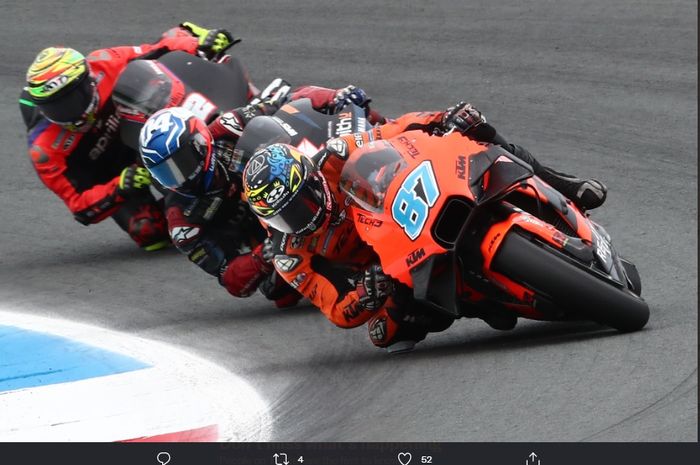 Pembalap Tech3 KTM, Remy Gardner pada MotoGP Belanda 2022 (26/6/2022).