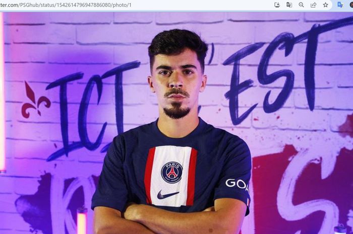 Gelandang anyar Paris Saint-Germain asal Portugal, Vitinha.