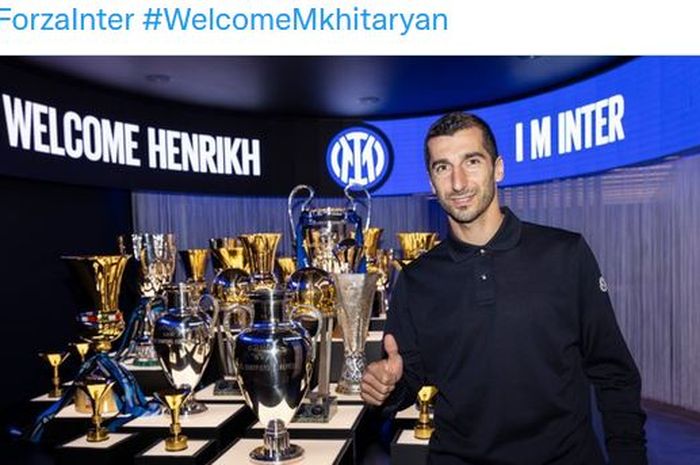 Henrikh Mkhitaryan akhirnya resmi menjadi pemain Inter Milan.