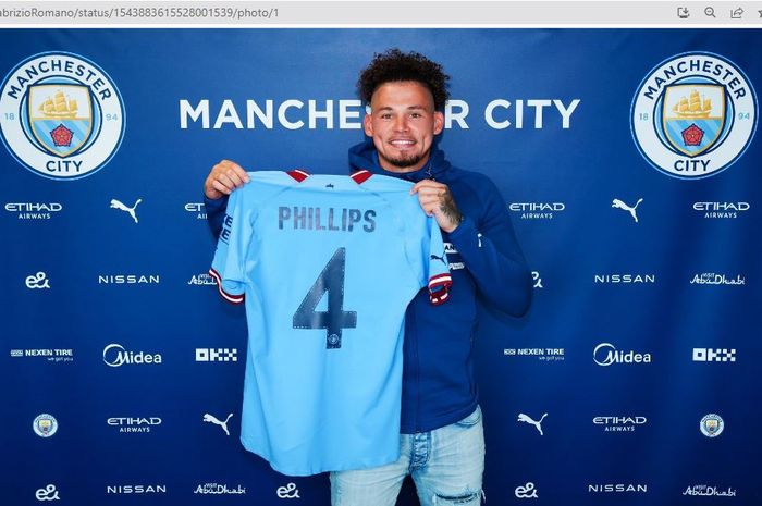 Gelandang bertahan anyar Manchester City, Kalvin Phillips.