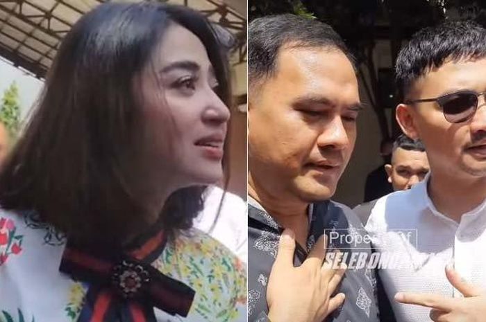 Potret Saipul Jamil merangkul Angga Wijaya pasca gugat cerai Dewi Perssik, Senin (4/7/2022). Gesture Saipul Jamil dihujat pansos hingga dibilang menggelikan oleh warganet.