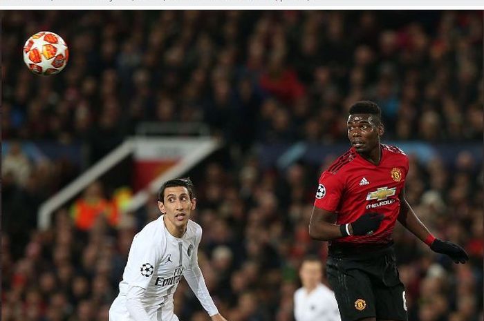 Angel Di Maria dan Paul Pogba