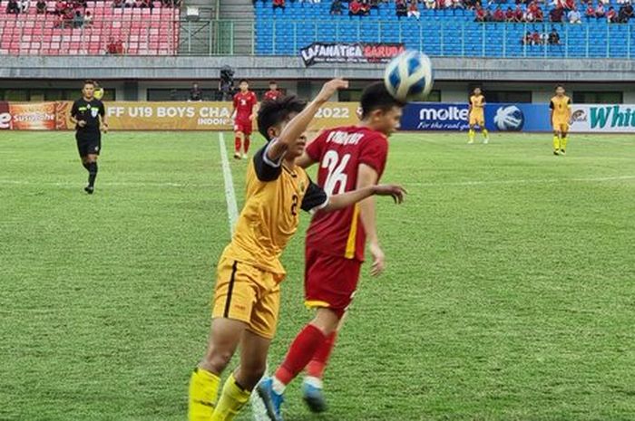 Timnas U-19 Vietnam vs Brunei Darussalam di Piala AFF U-19 2022.