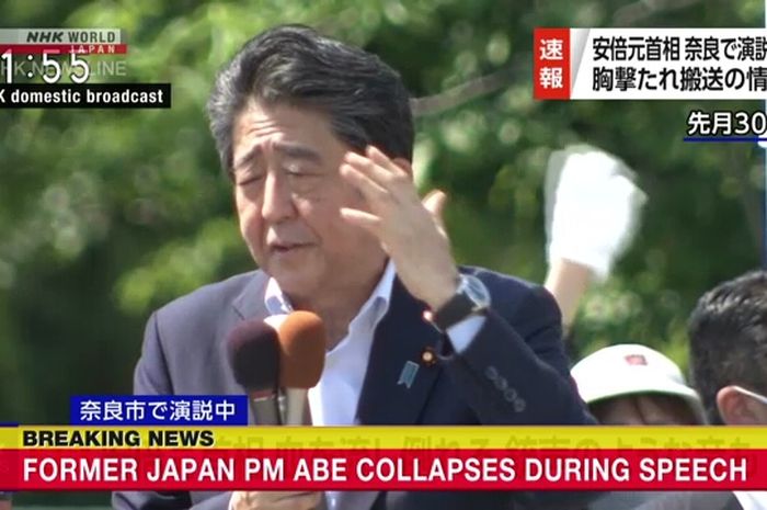Shinzo Abe ditembak