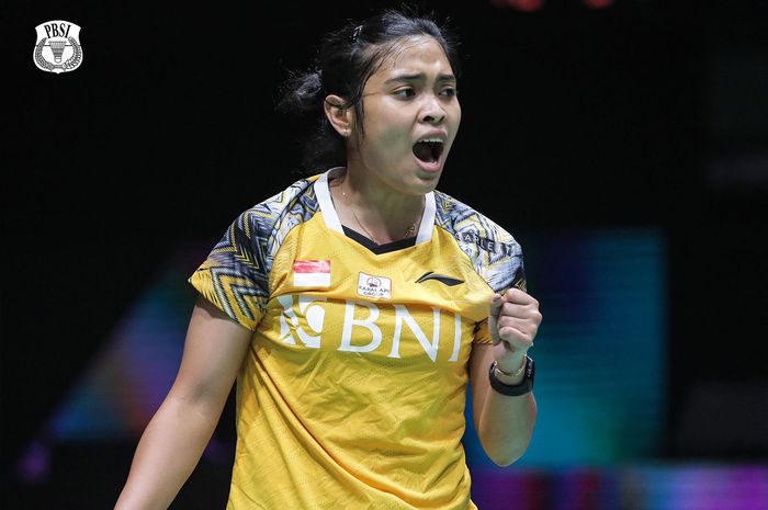 Gregoria Mariska Tunjung mengungkapkan perubahan yang dilakukannya saat bersua Zhang Yi Man di Singapore Open 2022.