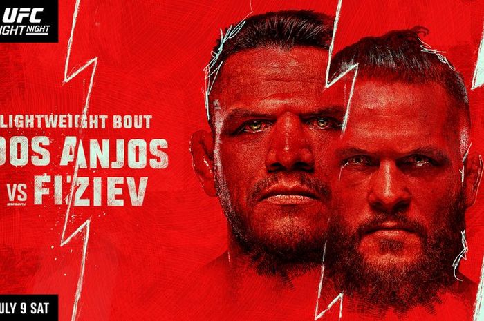Poster UFC Vegas 58 dengan pertarungan utama Rafael dos Anjos vs Rafael Fiziev, Minggu (10/7/2022) WIB.