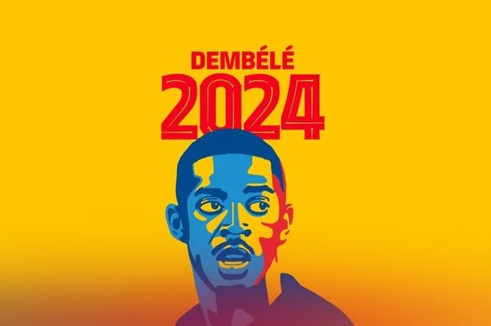 Ousmane Dembele resmi perpanjang kontrak bersama Barcelona hingga 2024.