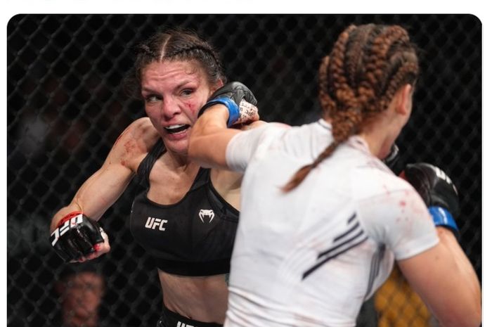 Pertarungan Lauren Murphy kontra Miesha Tate di UFC Long Island, Sabtu (16/7/2022) di New York.