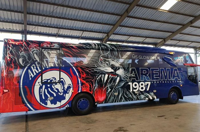 Desain bus terbaru Arema FC