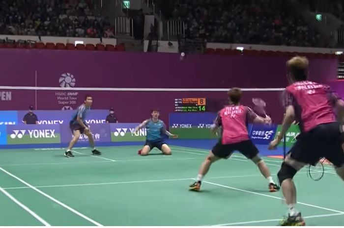 Aksi Man Wei Chong/Tee Kai Wun di final Taipei Open 2022, Minggu (24/7/2022).