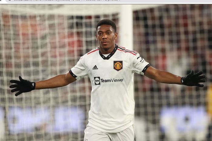 Penyerang Manchester United, Anthony Martial.